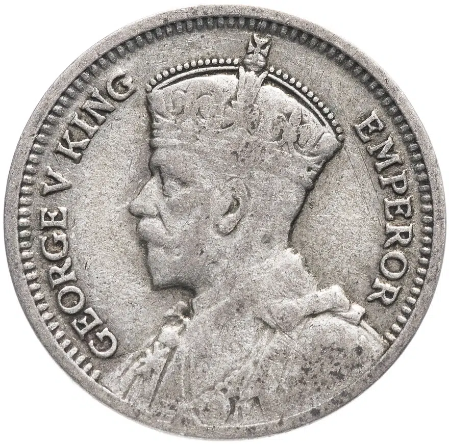 Новая Зеландия 3 пенса 1933-1936, реверс