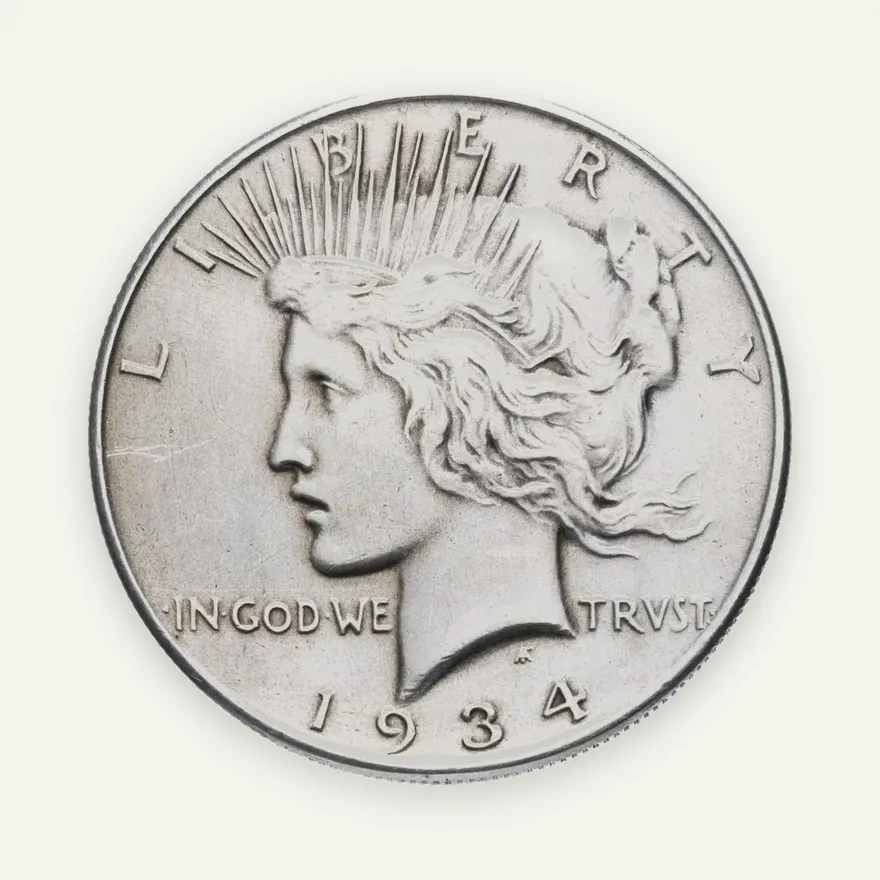 США 1 dollar (доллар) 1934   "Peace Dollar (мирный доллар)", реверс