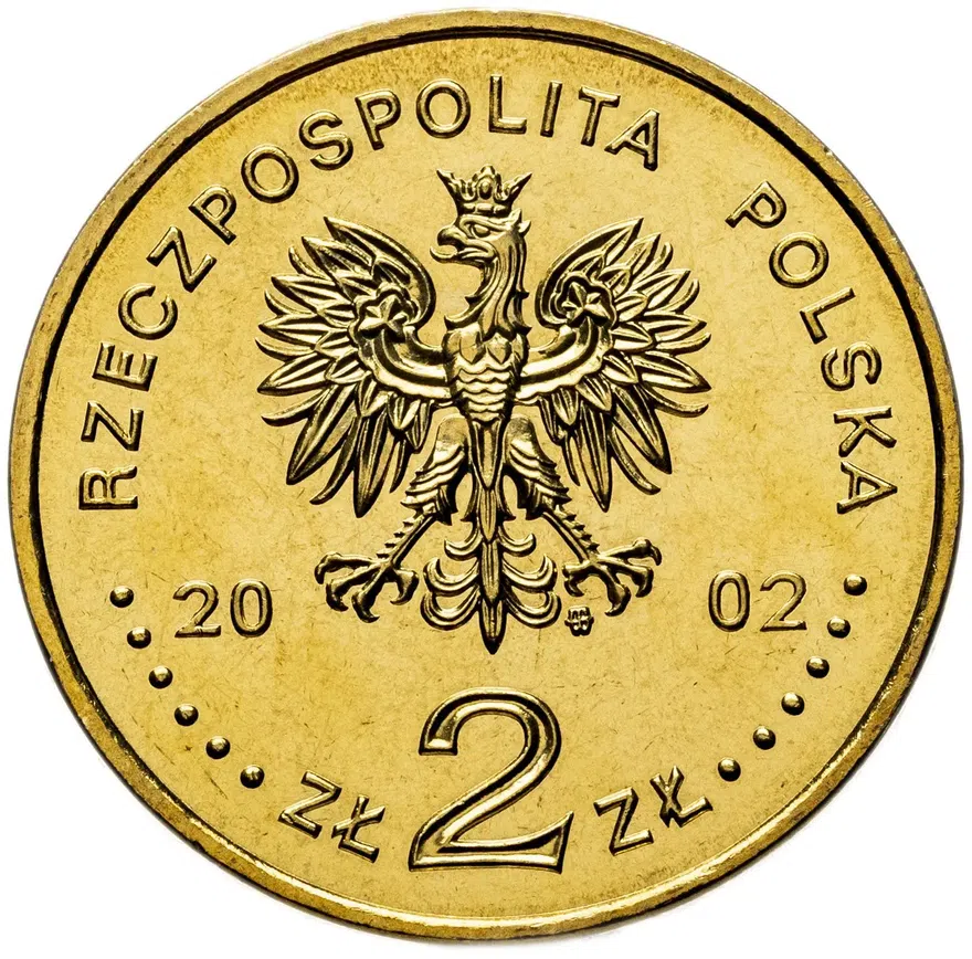 Польша 2 злотых (zlote) 2002  Польские путешественники - Бронислав Малиновский (1884-1942), реверс