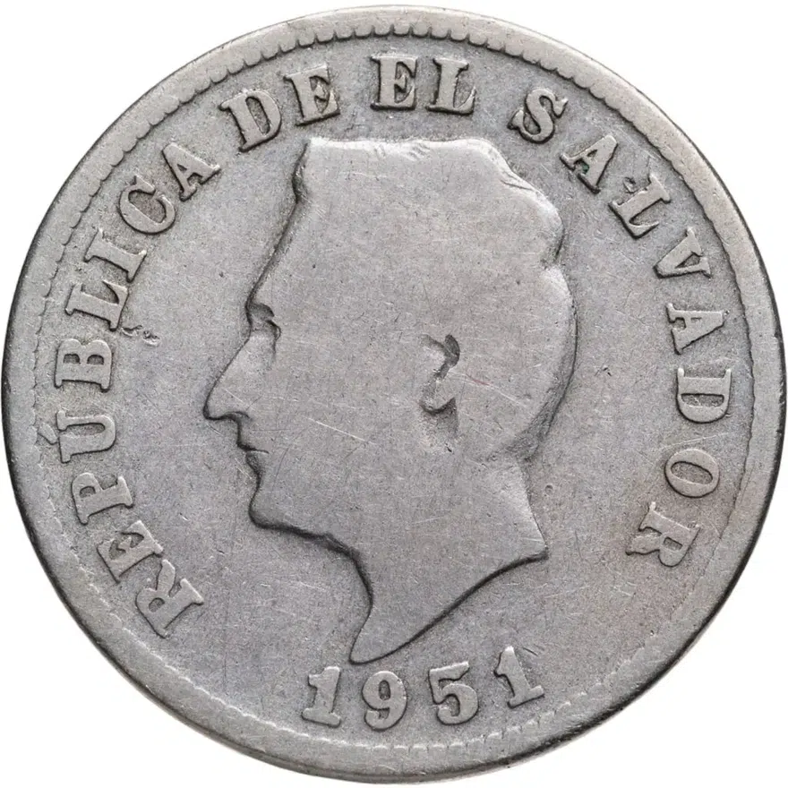 Сальвадор 5 сентаво (centavos) 1951