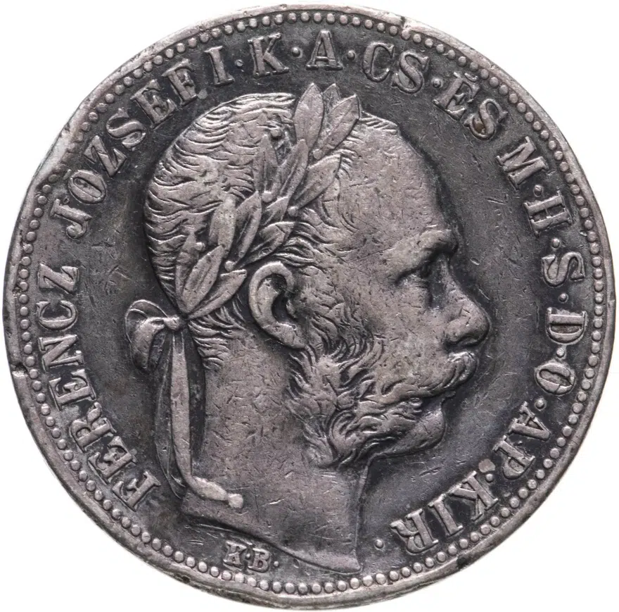 Венгрия 1 форинт (forint) 1884, реверс