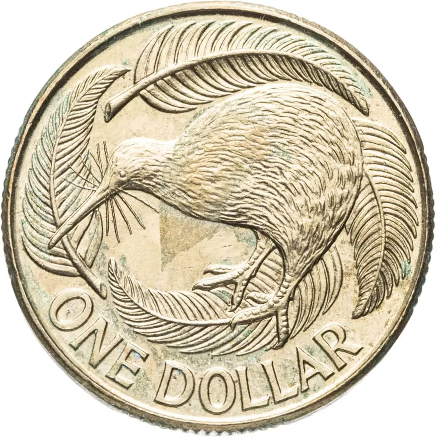 Новая Зеландия  1 доллар (dollar) 1990, аверс