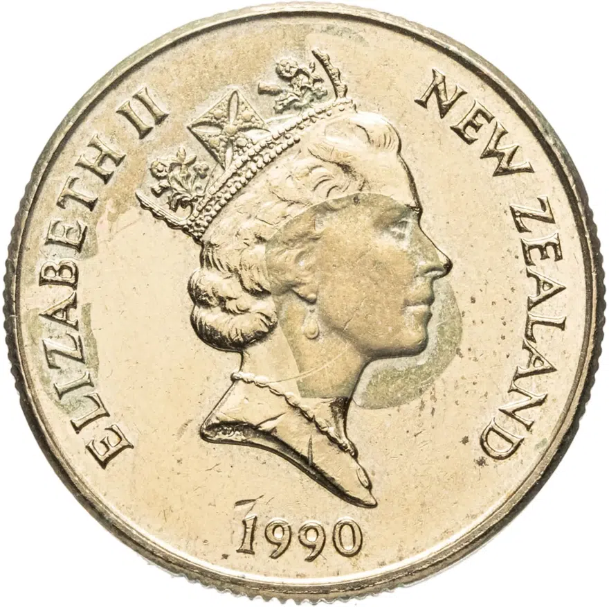 Новая Зеландия  1 доллар (dollar) 1990, реверс