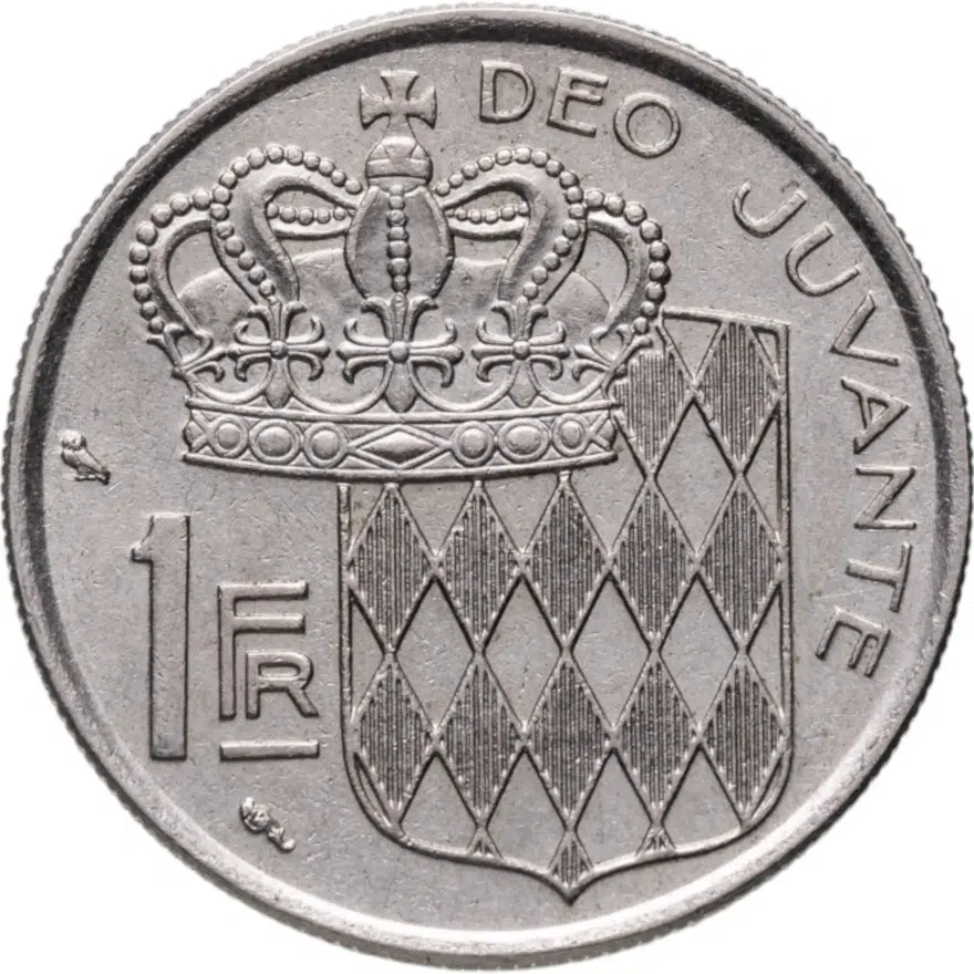 Монако 1 франк (franc) 1960, реверс