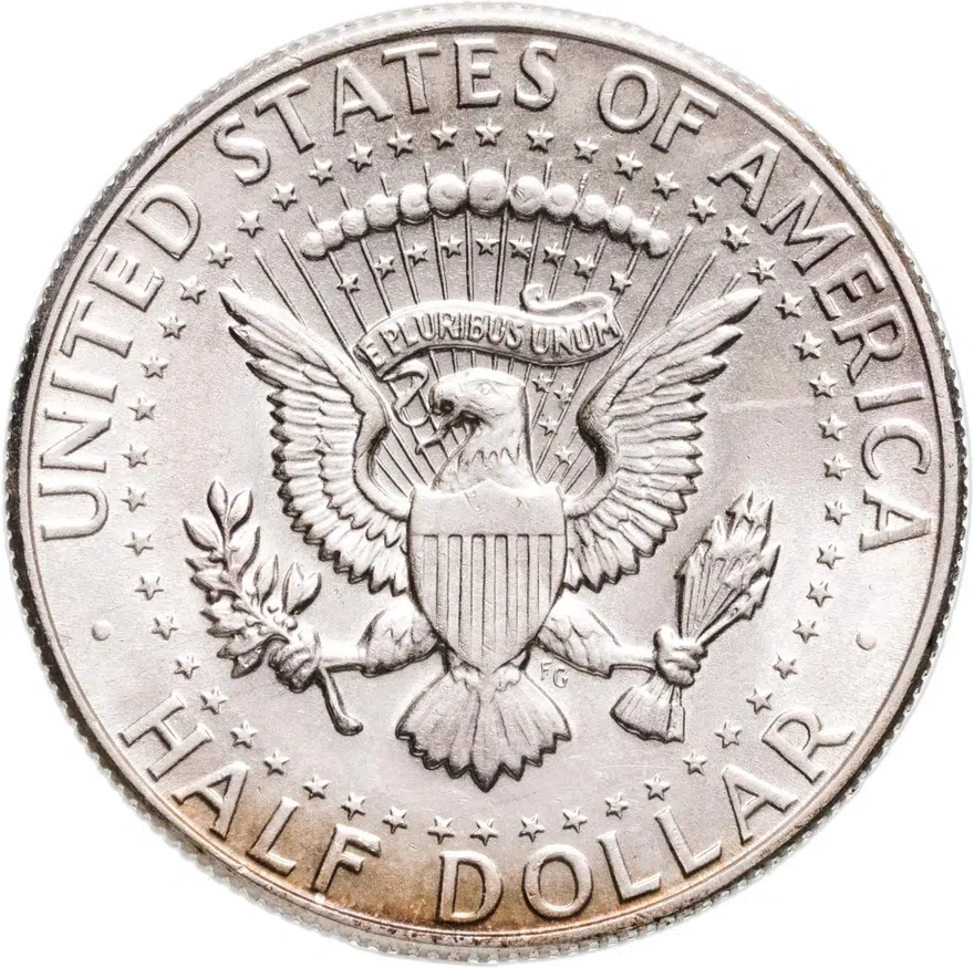 США 50 центов (1/2 доллара, half dollar) 1966  Kennedy Half Dollar (Кеннеди), реверс