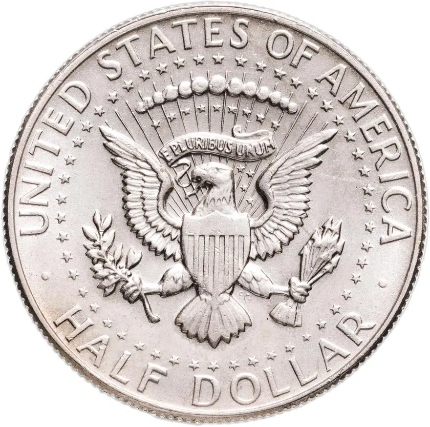 США 50 центов (1/2 доллара, half dollar) 1967  Kennedy Half Dollar (Кеннеди), реверс