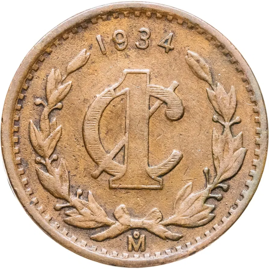 Мексика 1 сентаво (centavo) 1934