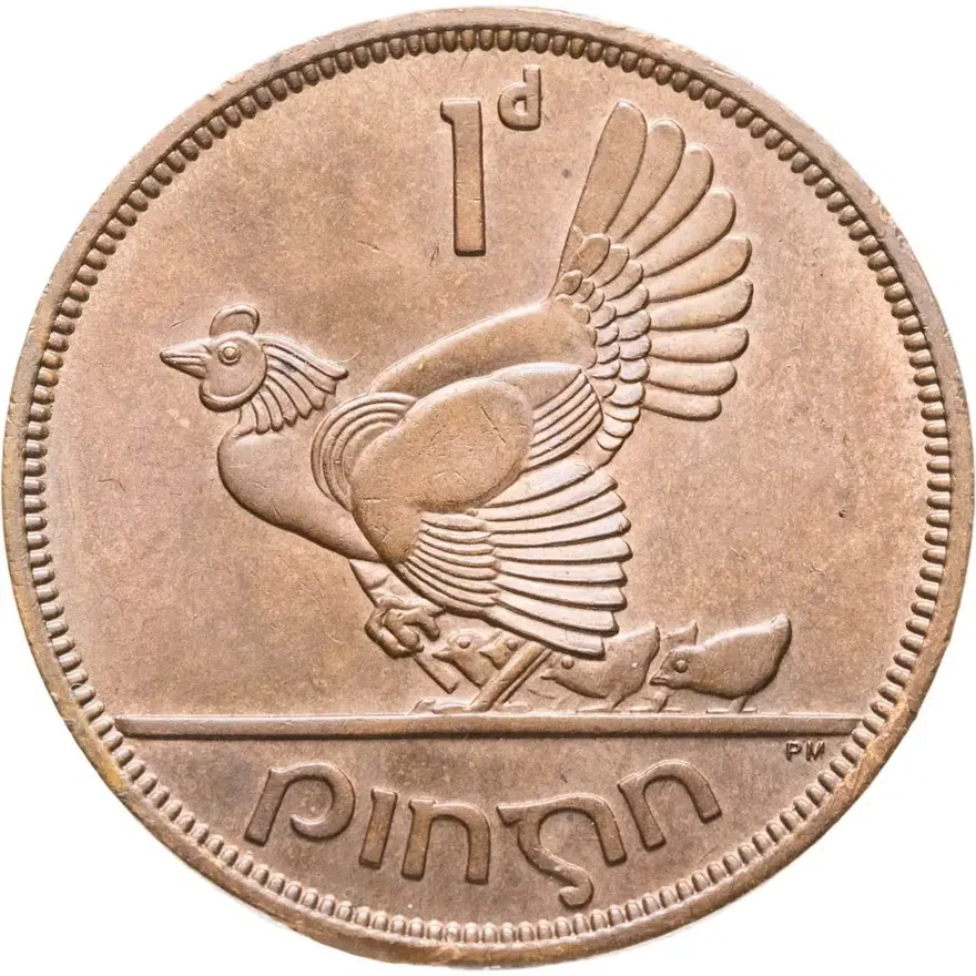 Ирландия 1 пенни (penny) 1967
