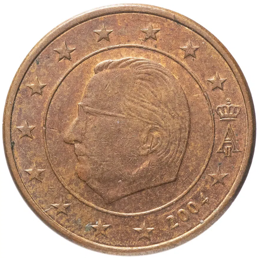Бельгия 1 цент (cent) 1999-2019, аверс