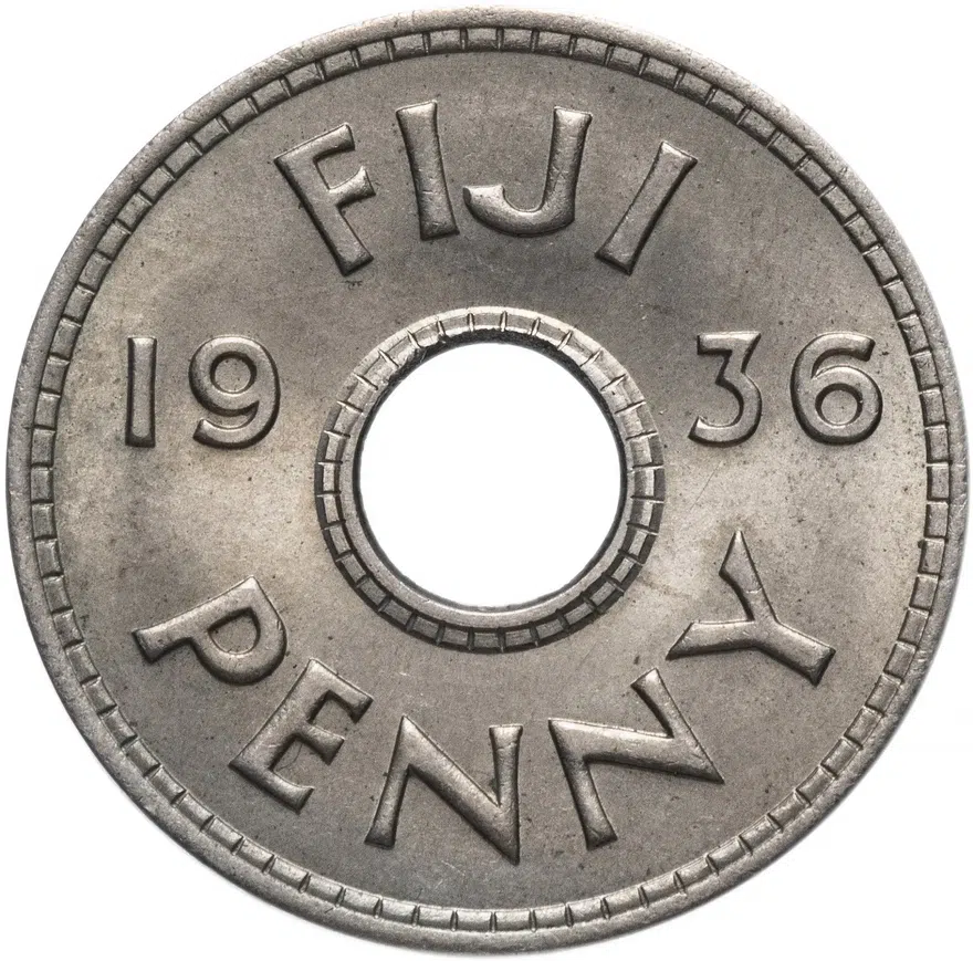 Фиджи 1 пенни (penny) 1936   Эдвард VIII