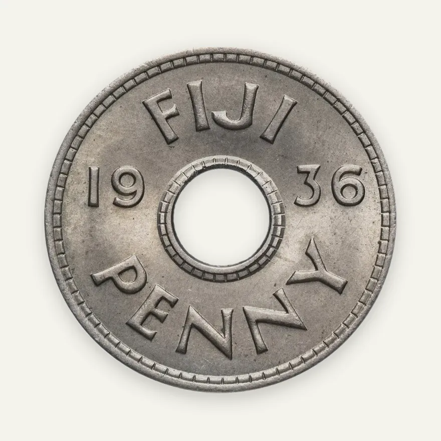 Фиджи 1 пенни (penny) 1936   Эдвард VIII, реверс