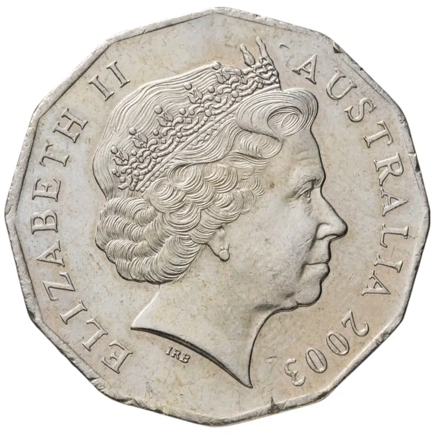 Австралия 50 центов (cents) 2003 "Австралийские волонтеры", реверс