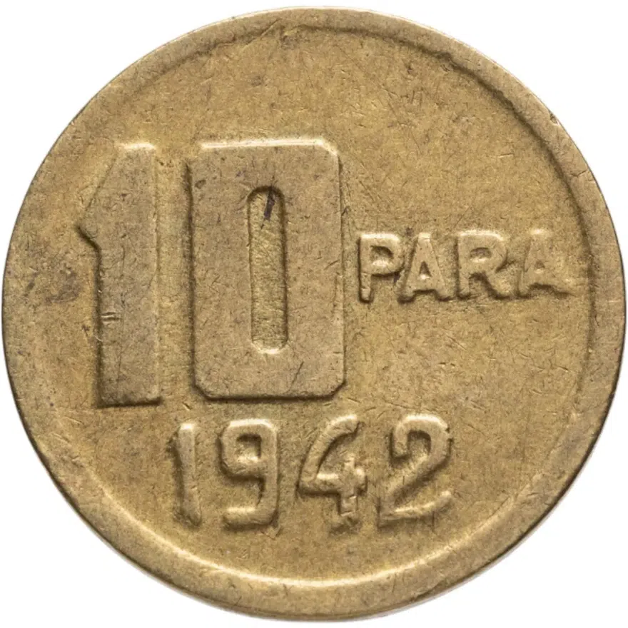 Турция 10 пар 1942