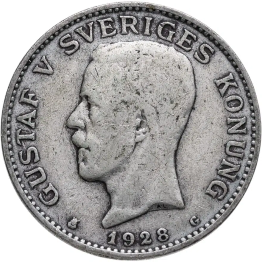 Швеция 1 крона (crown) 1928