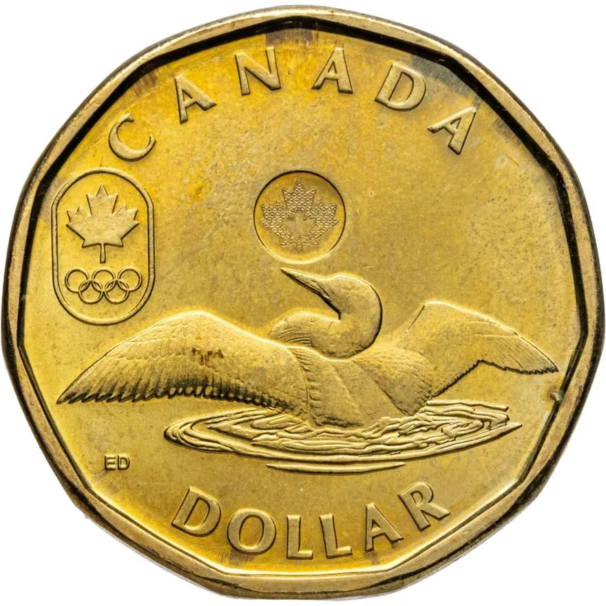 Канада 1 доллар (dollar) 2014 XXII зимние Олимпийские Игры, Сочи, реверс
