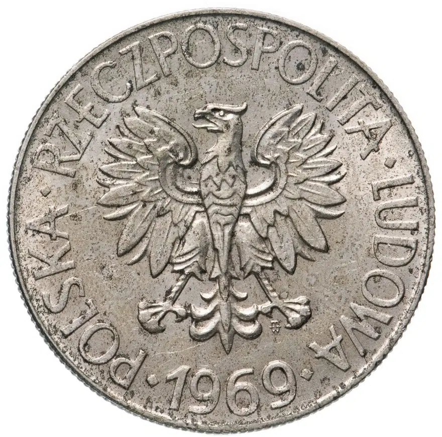 Польша 10 злотых (zlotych) 1969 "Тадеуш Костюшко", реверс