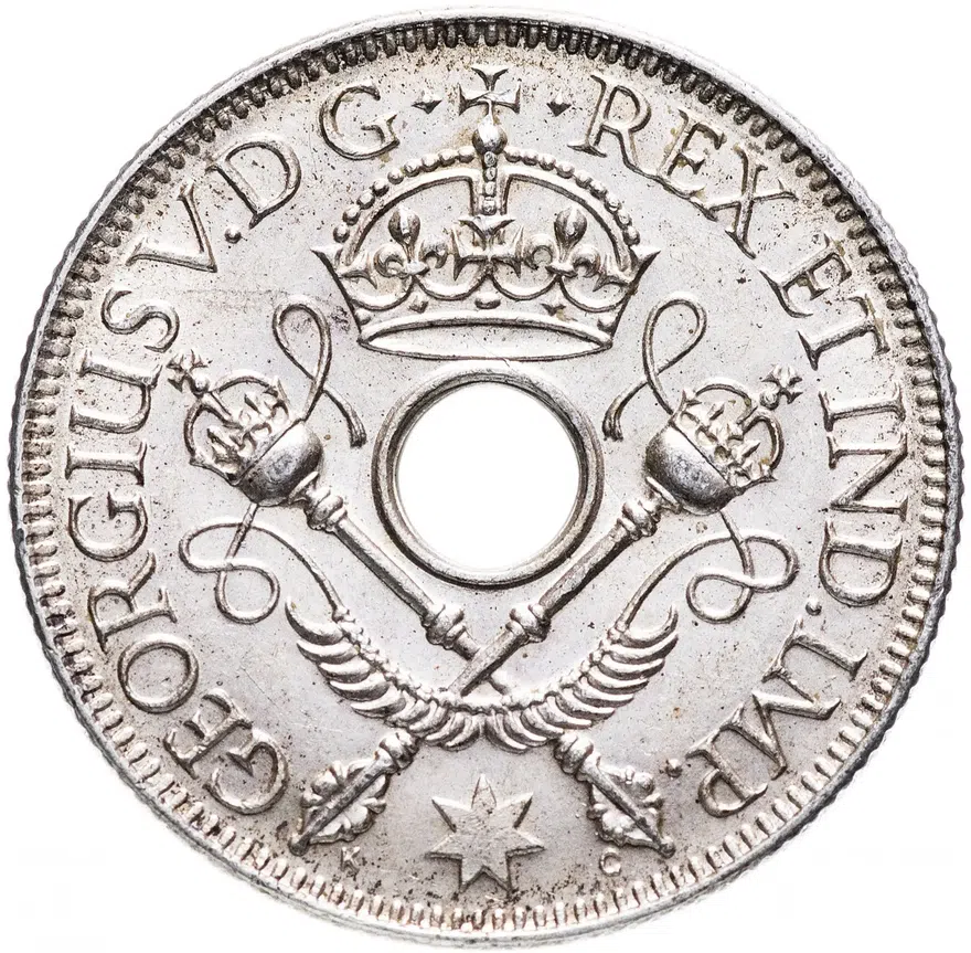 Новая Гвинея 1 шиллинг (shilling) 1936 Георг V