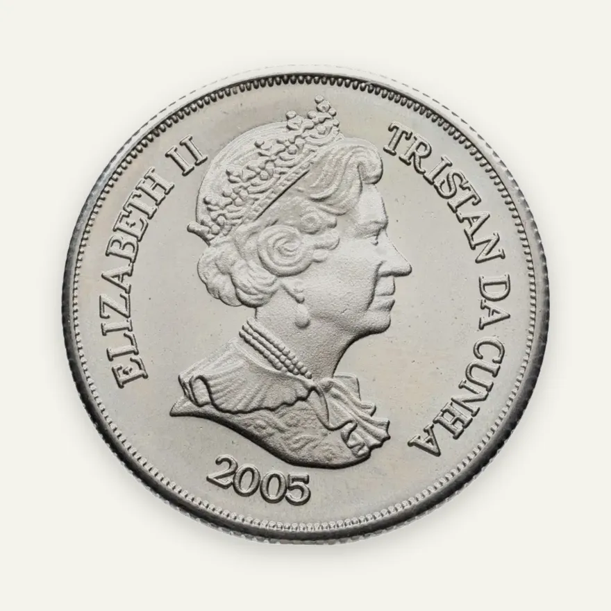 Тристан-да-Кунья 1 крона (crown) 2005 "60 лет Победе - самолеты", реверс