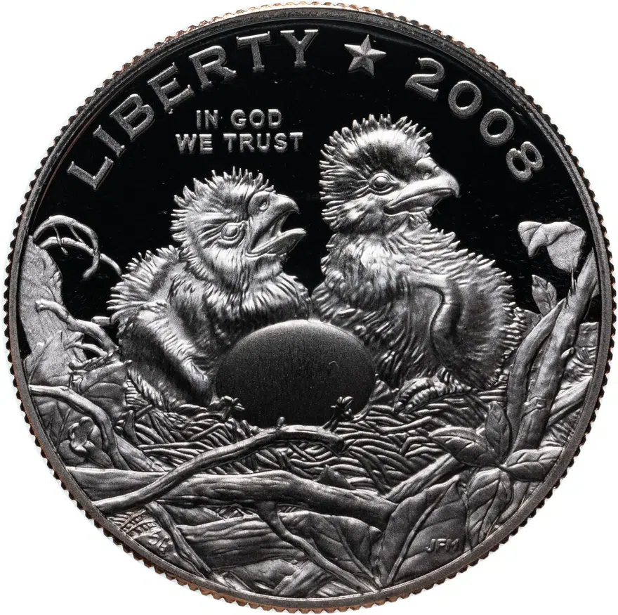 США 50 центов (1/2 доллара, half dollar) 2008 S "Американский белоголовый орлан", реверс