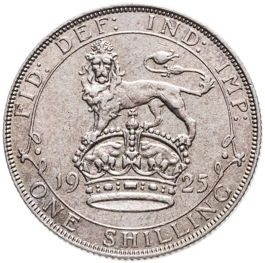 Великобритания 1 шиллинг (shilling) 1925, реверс