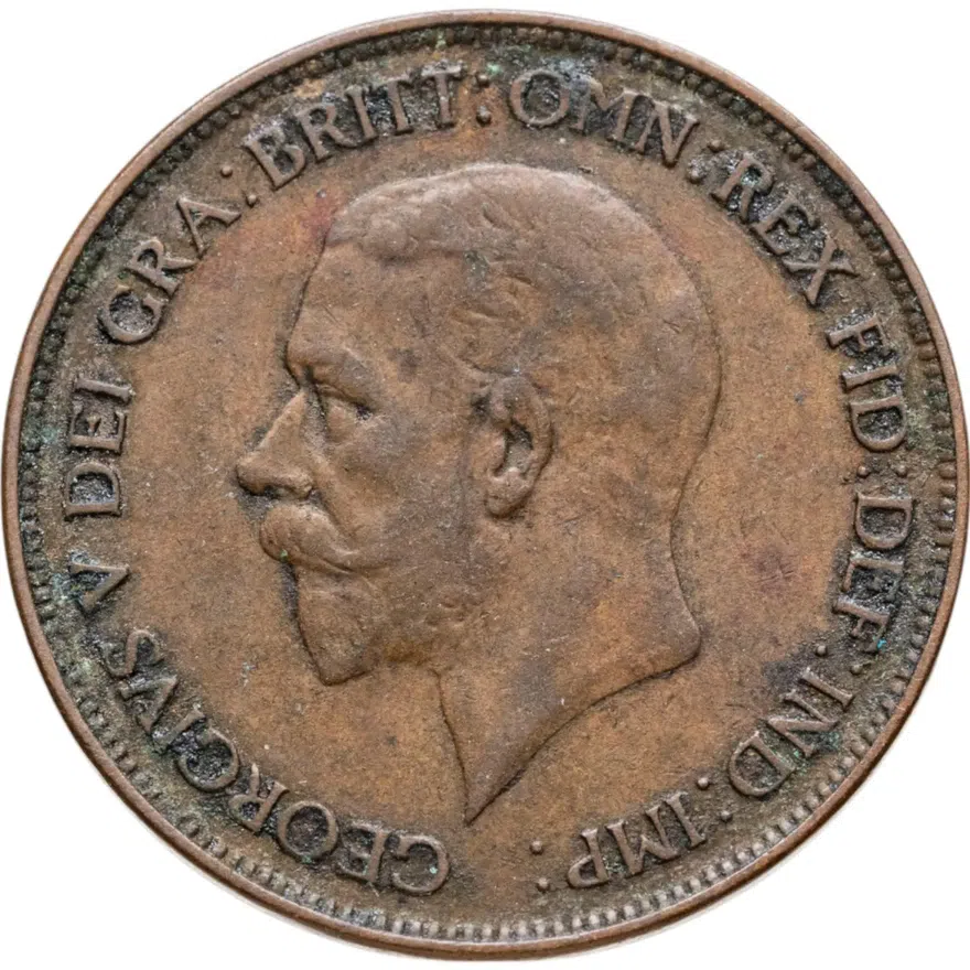 Великобритания 1 пенни (penny) 1929, реверс