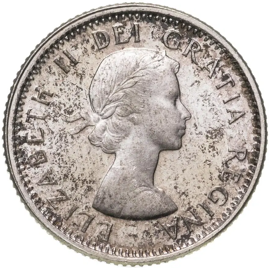 Канада 10 центов (cents) 1964, реверс