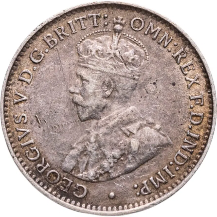 Британская Западная Африка 3 пенса (pence) 1919, реверс