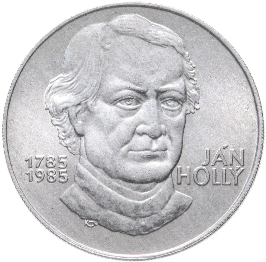 Чехословакия 100 крон (korun) 1985  200 лет со дня рождения Яна Голлы, аверс