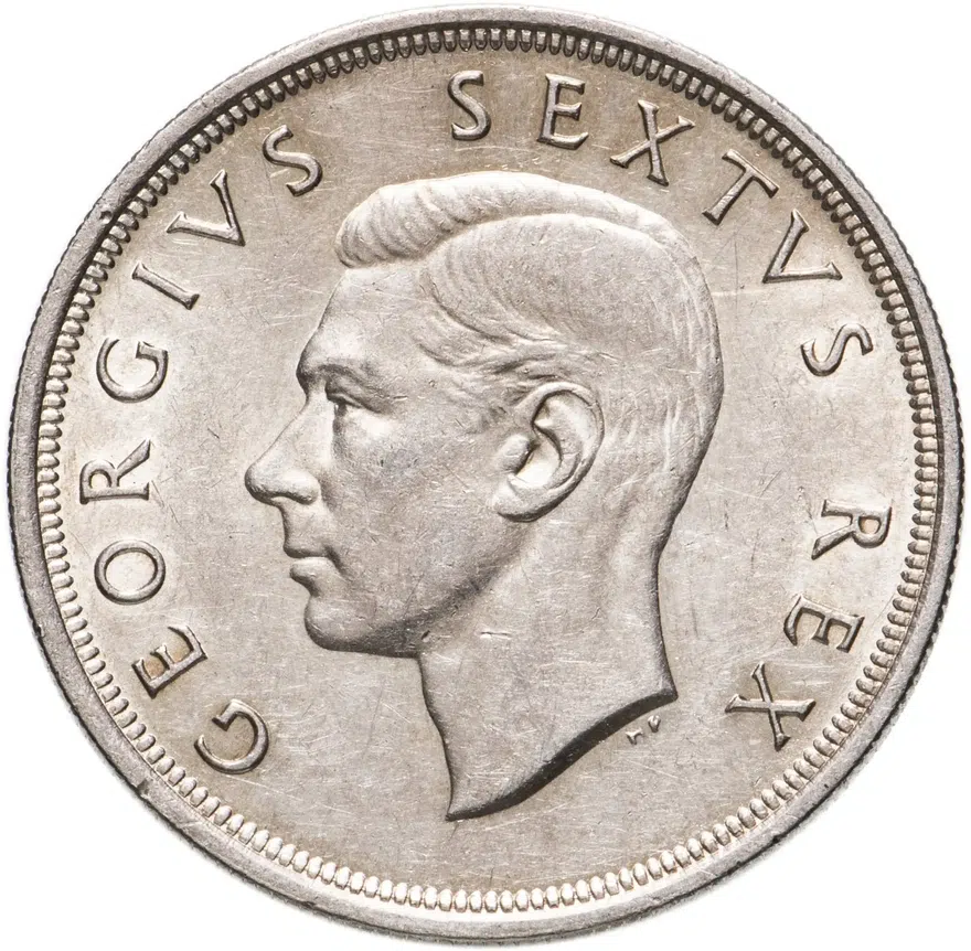 ЮАР 5 шиллингов (shillings) 1949, реверс