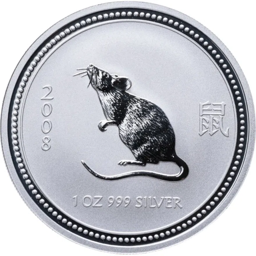 Австралия 1 доллар 2007 "Восточный календарь - год мыши 2008" /одна мышь/