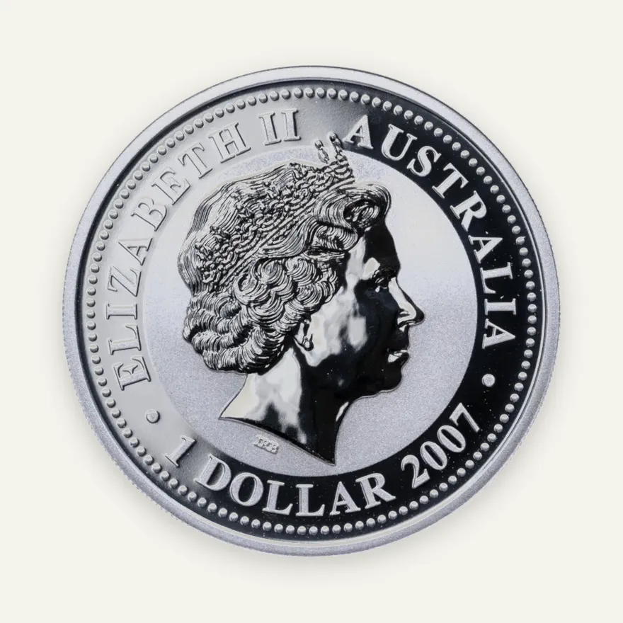 Австралия 1 доллар 2007 "Восточный календарь - год мыши 2008" /одна мышь/, реверс