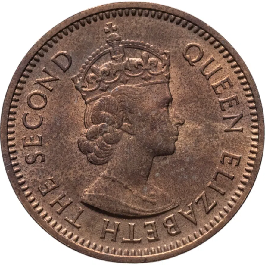 Восточные Карибы 1/2 цента (cent) 1955, реверс