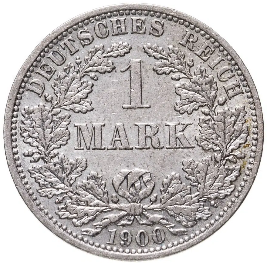 Германия 1 марка 1900 A