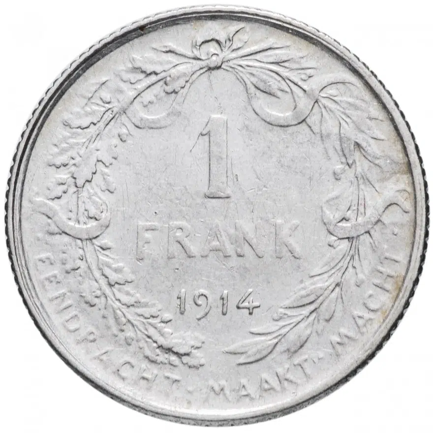 Бельгия 1 франк 1914
