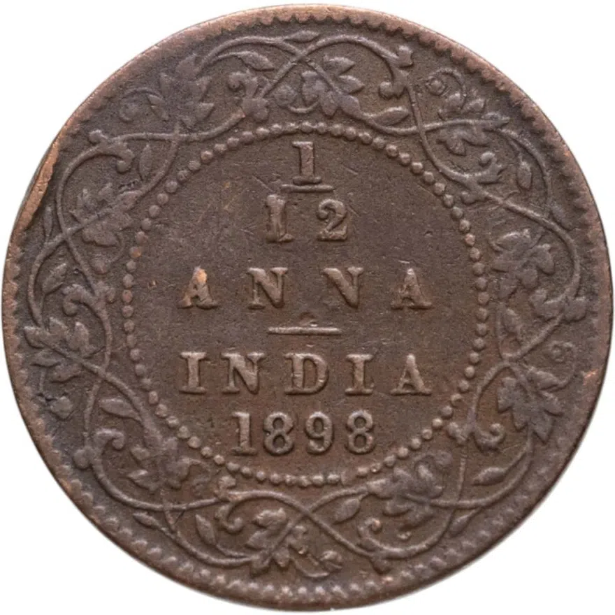 Индия (Британская) 1/12 анны (anna) 1898