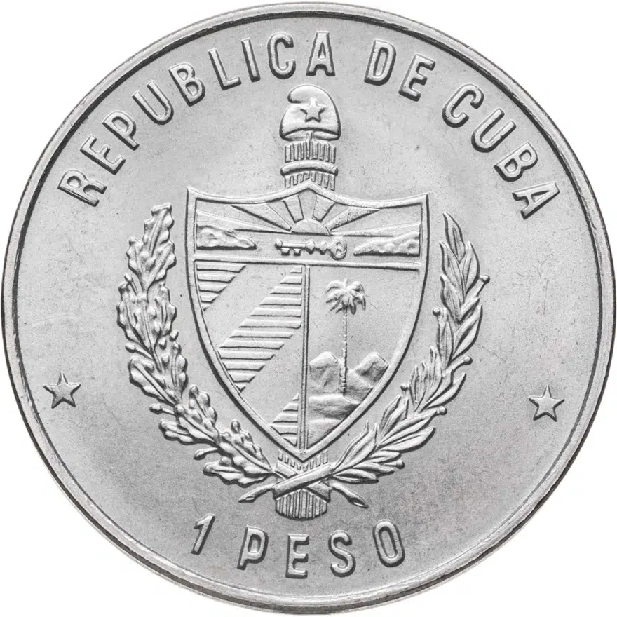 Куба 1 песо (peso) 1981 "500 лет открытию Америки - "Санта-Мария", реверс