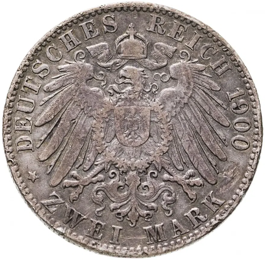 Германия (Империя) 2 марки (mark) 1900