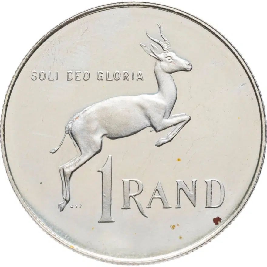 ЮАР 1 рэнд (ранд, rand) 1980, реверс