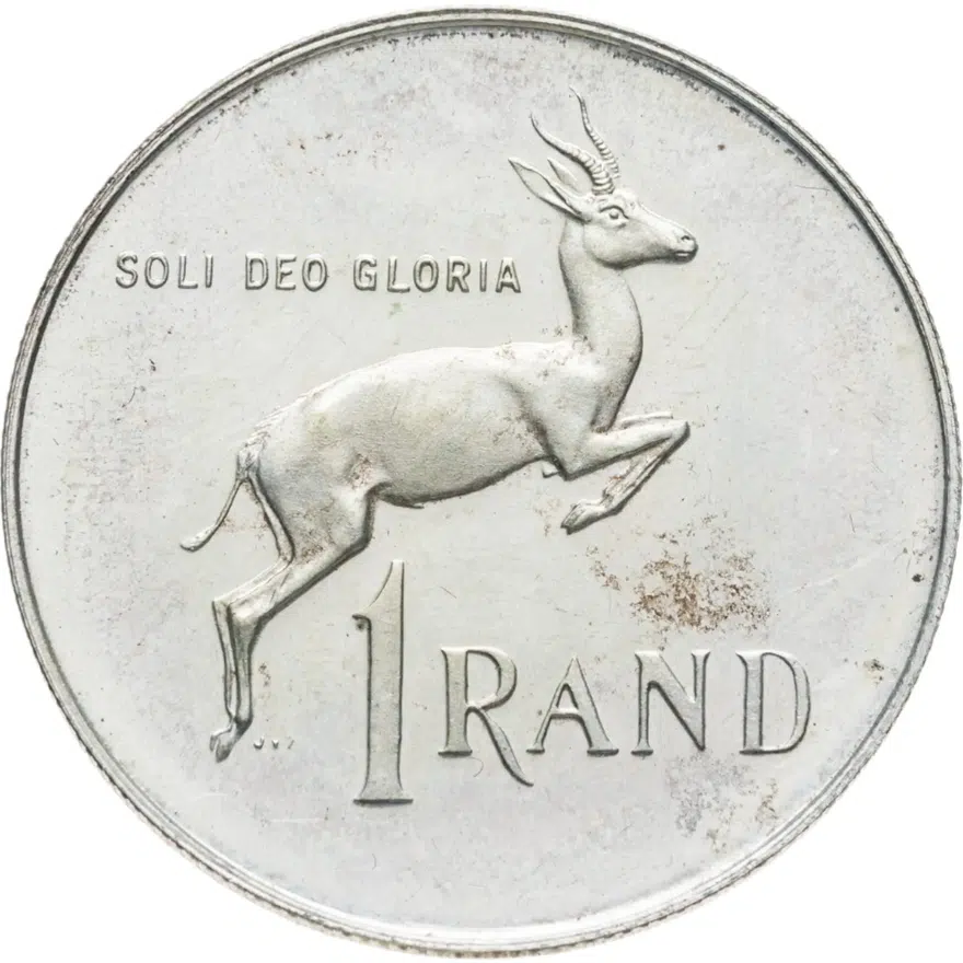 ЮАР 1 ранд (рэнд, rand) 1979  Soli Deo Gloria