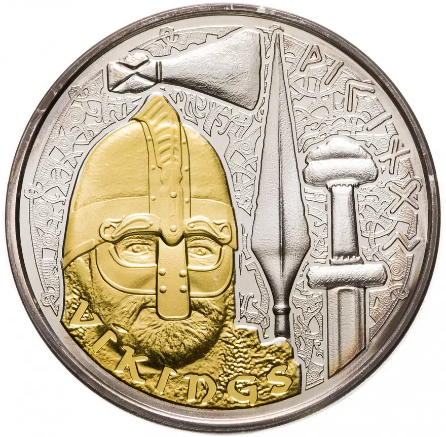 Андорра 10 динар 2008 "Викинги"