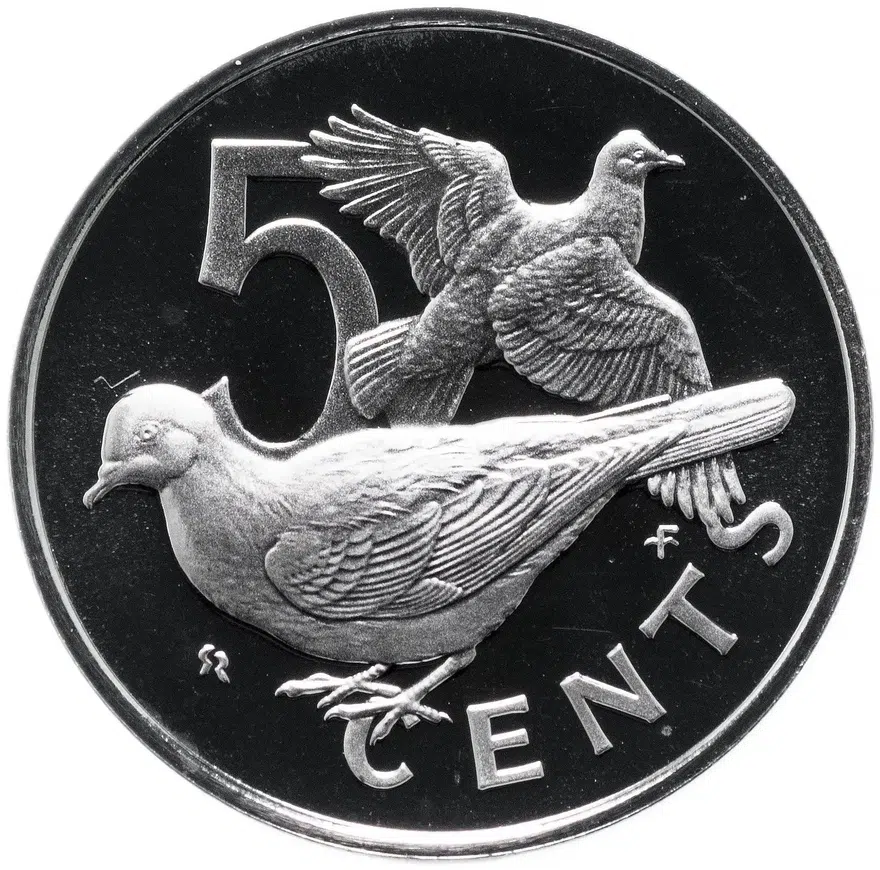 Британские Виргинские острова 5 центов (cents) 1973