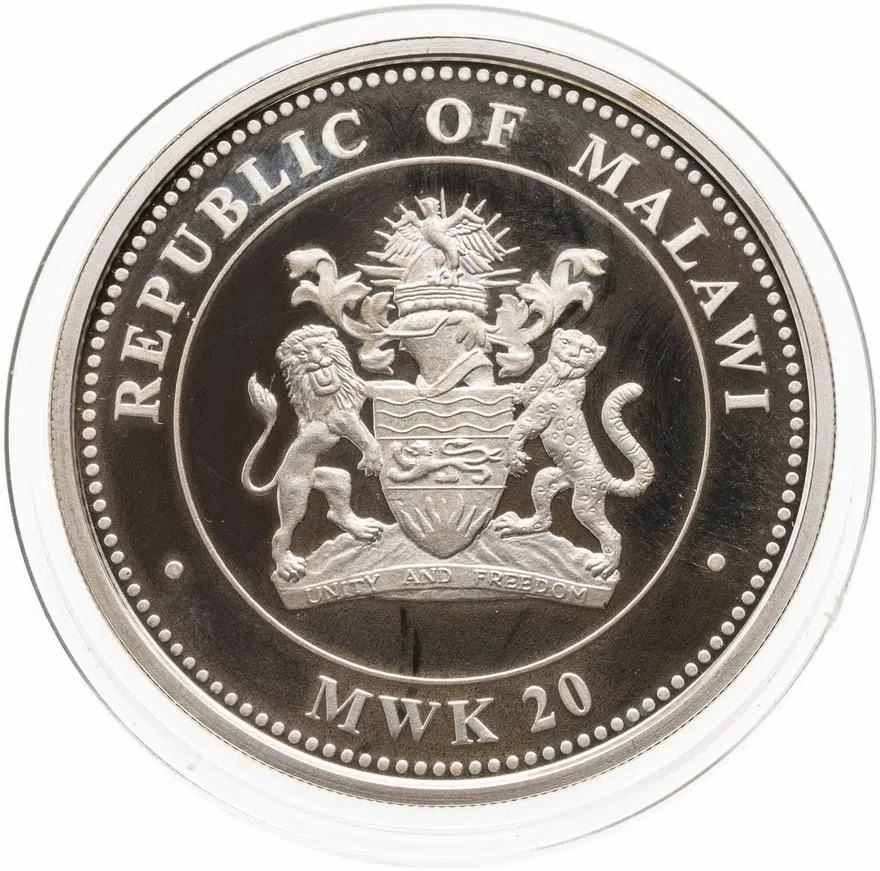 Малави 20 квач (kwacha) 2010 "Китайский гороскоп - год тигра (успех)"