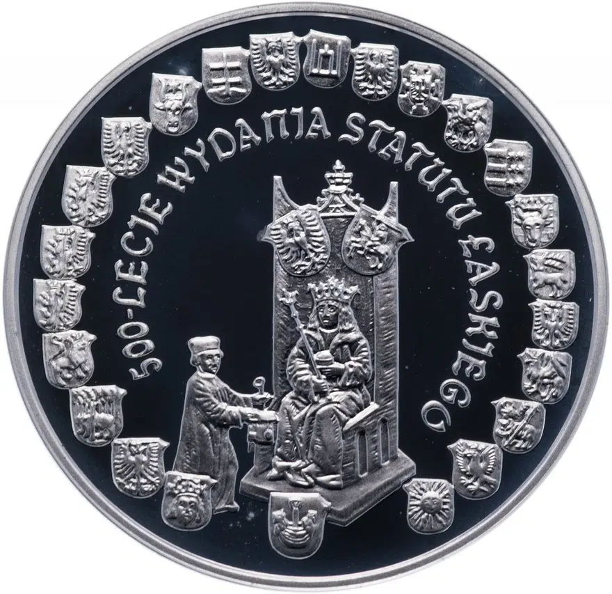 Польша 10 злотых (zlotych) 2006 "500 лет провозглашения статута Яна Лаского", аверс