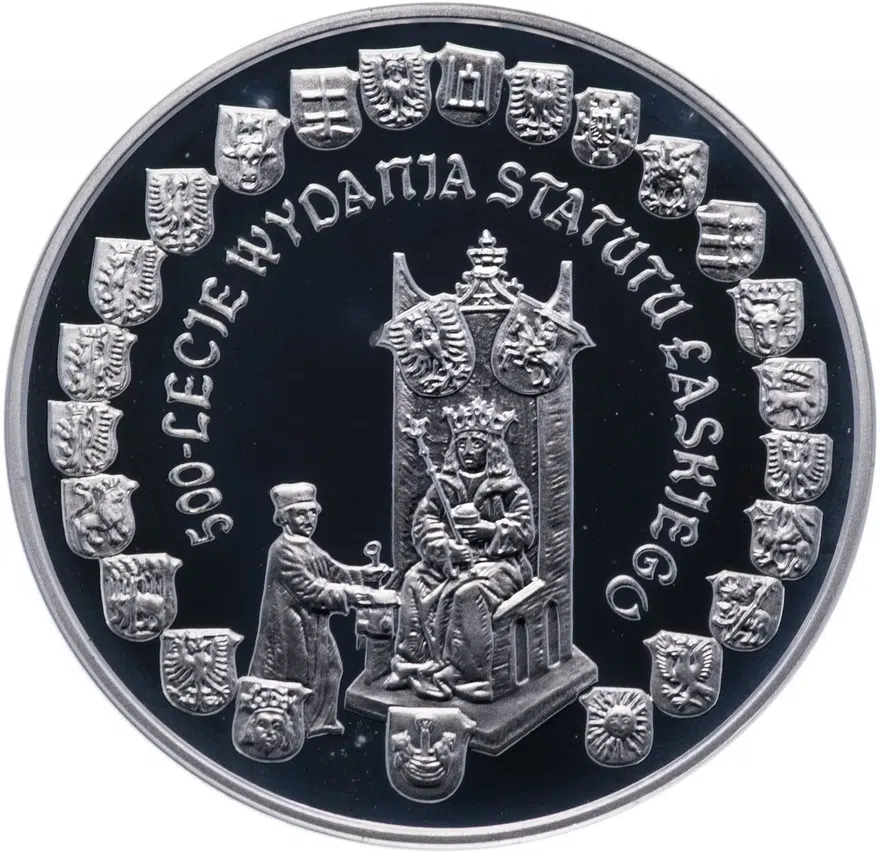 Польша 10 злотых (zlotych) 2006 "500 лет провозглашения статута Яна Лаского", реверс