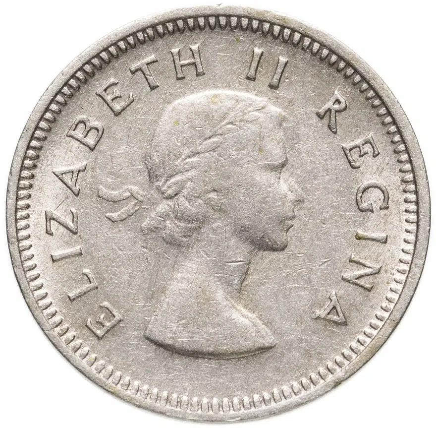 ЮАР 3 пенса (pence) 1954, реверс