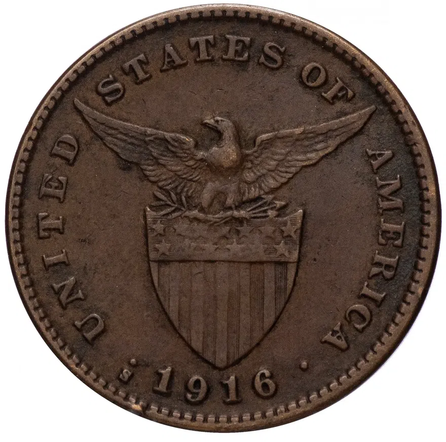 Филиппины 1 сентаво (centavo) 1916, реверс