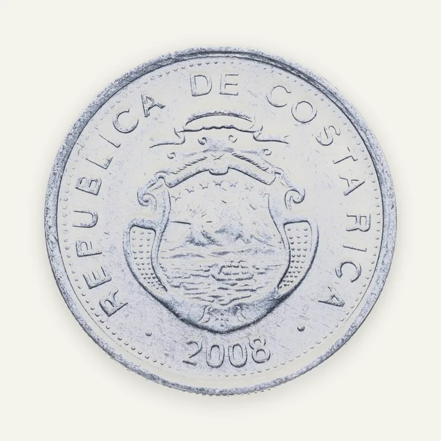 Коста-Рика 10 колонов (colones) 2008, реверс