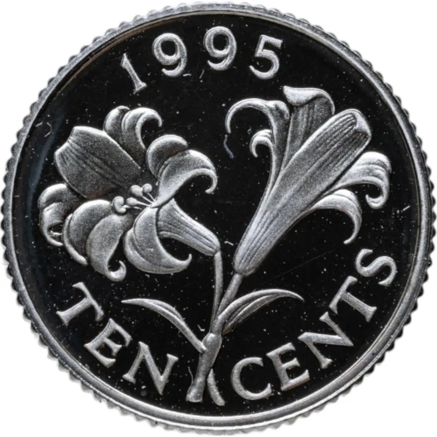 Бермудские острова 10 центов (cents) 1995 Proof