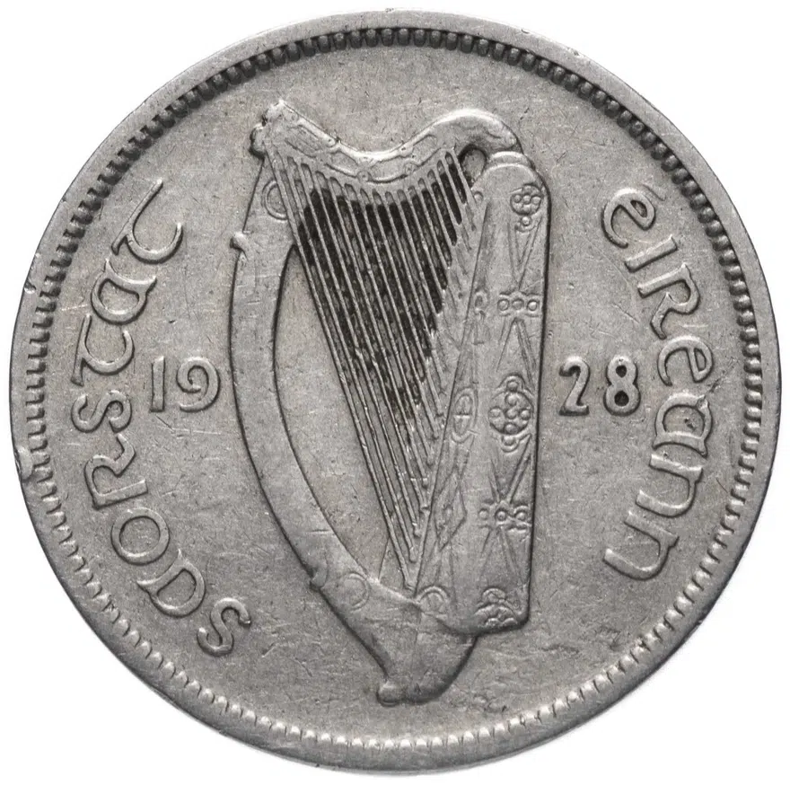 Ирландия 6 пенсов (pence) 1928, реверс