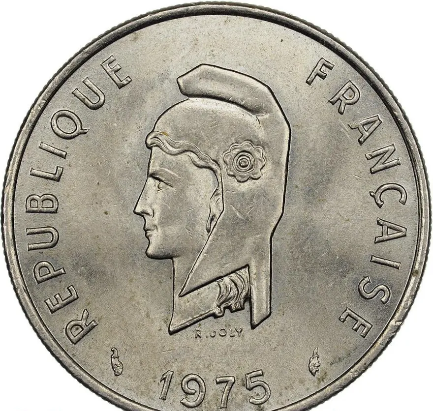 Французские афар и исса 50 франков (francs) 1975